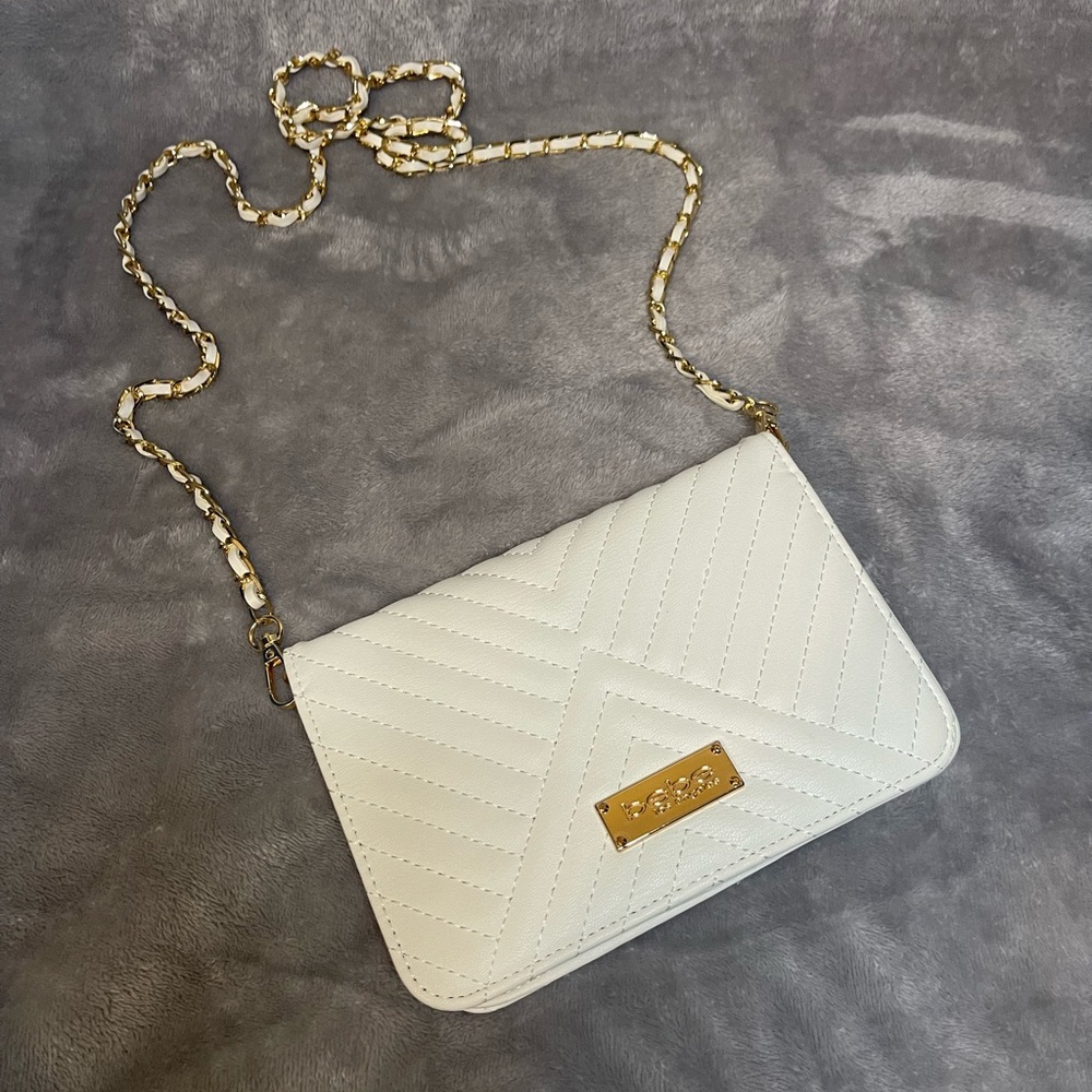 white bebe purse